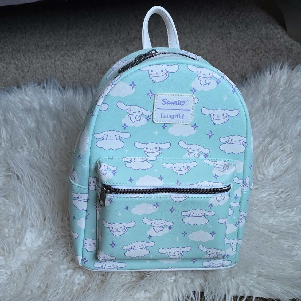 Sanrio Cinnamoroll Backpack - Mint and White